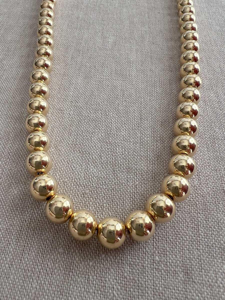 Gold Bead Necklace