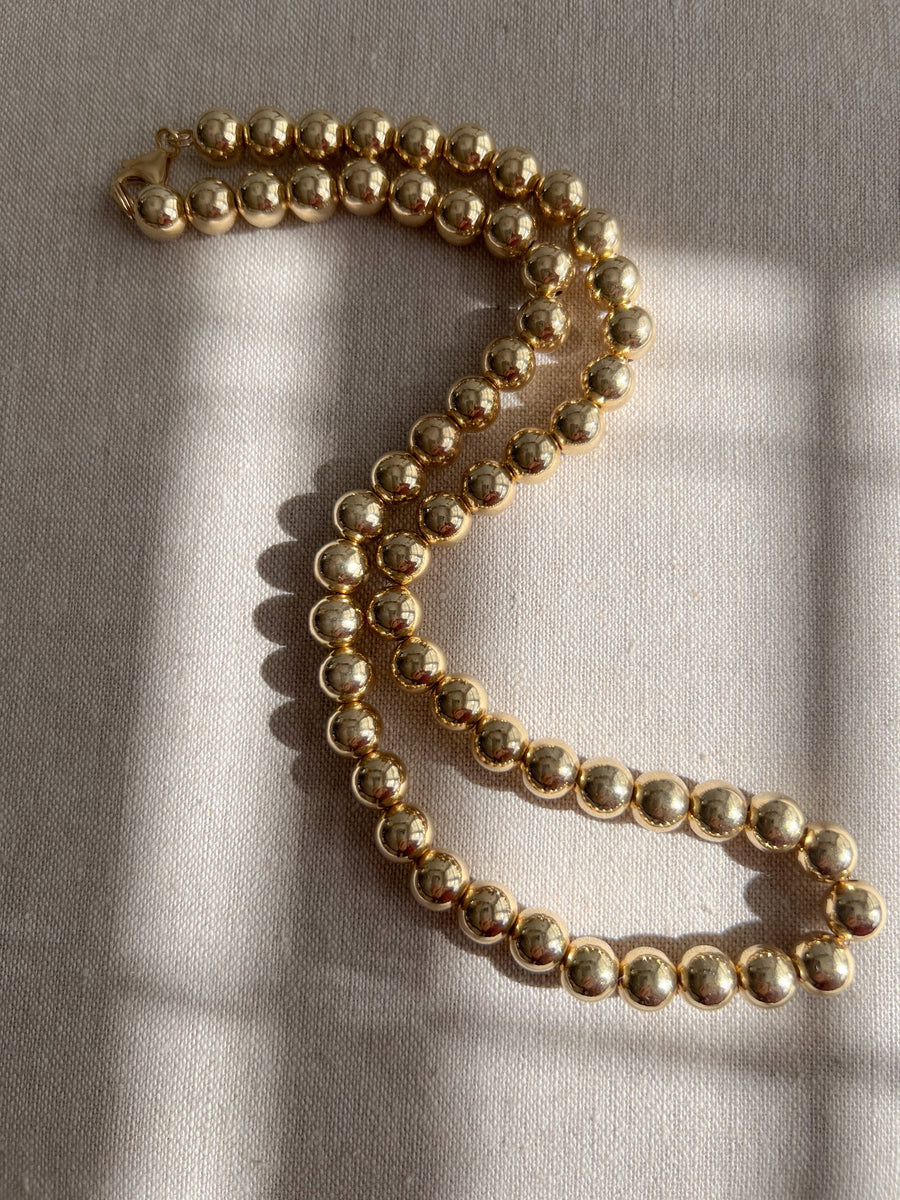 Gold Bead Necklace