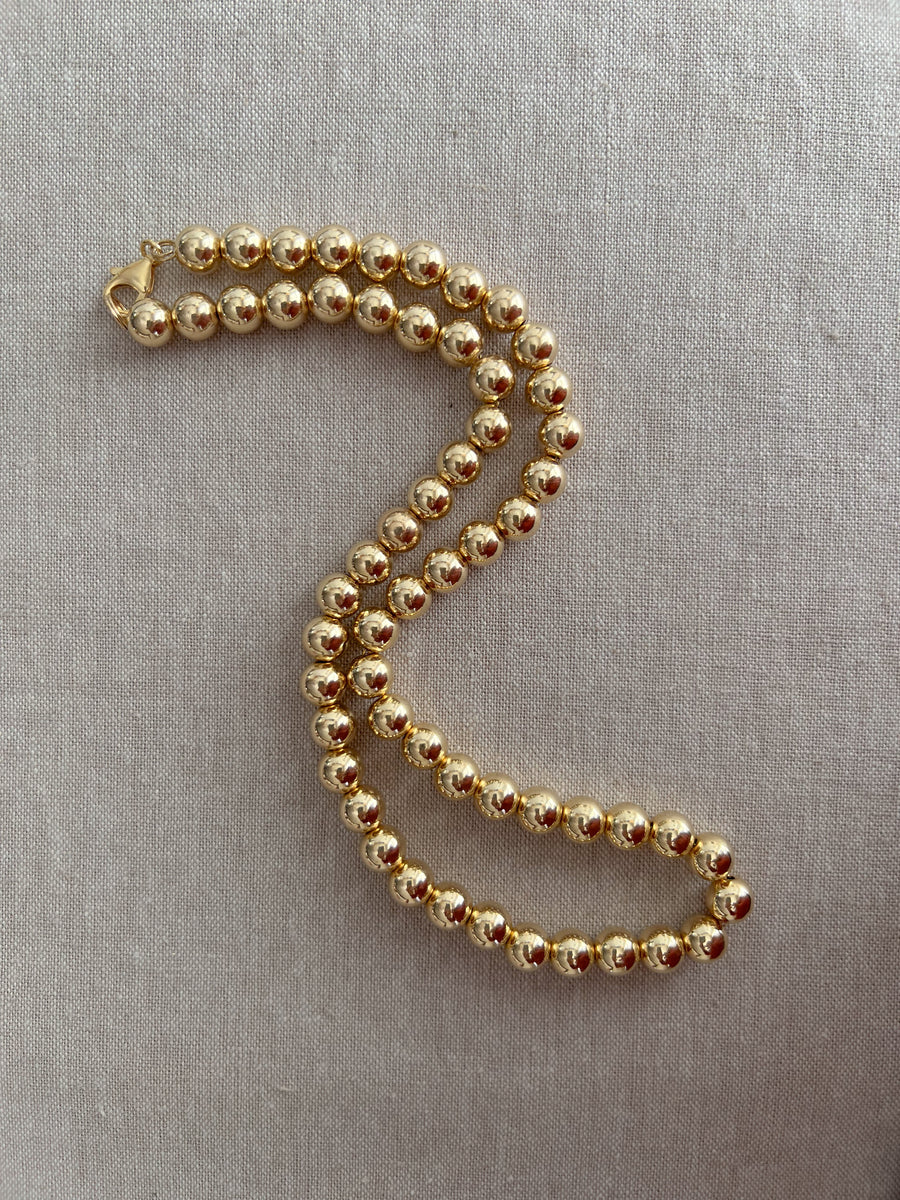 Gold Bead Necklace