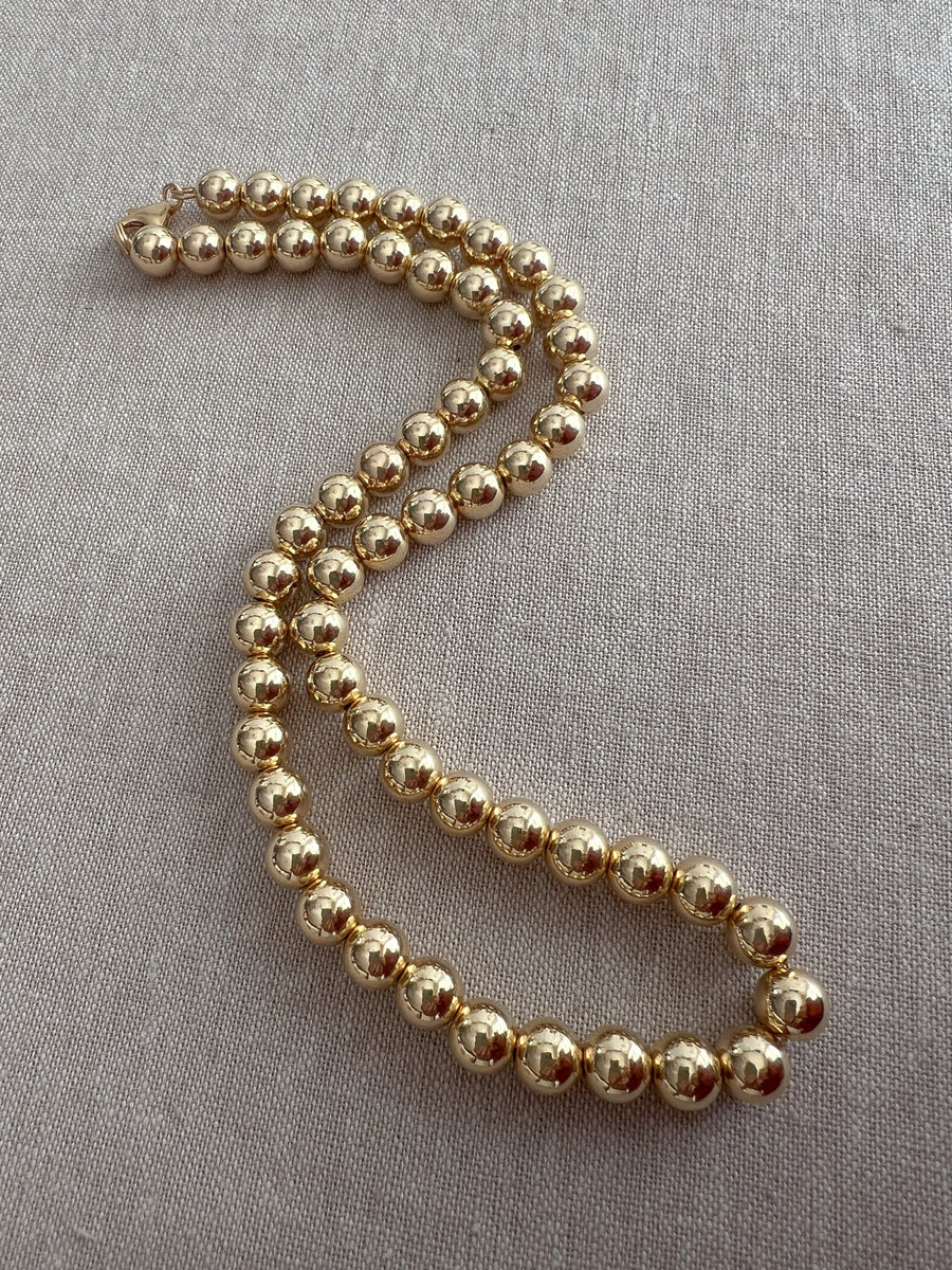 Gold Bead Necklace