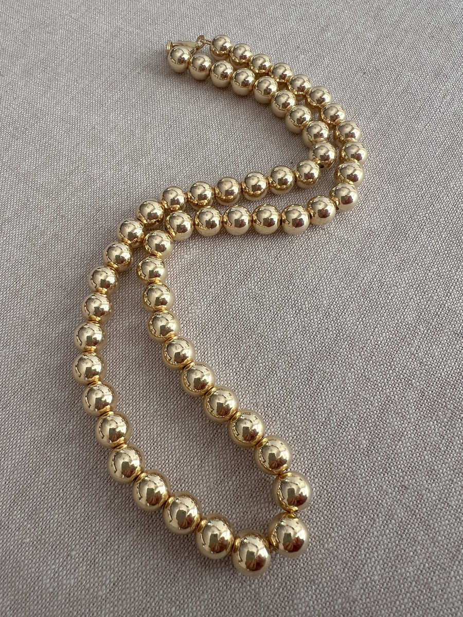 Gold Bead Necklace