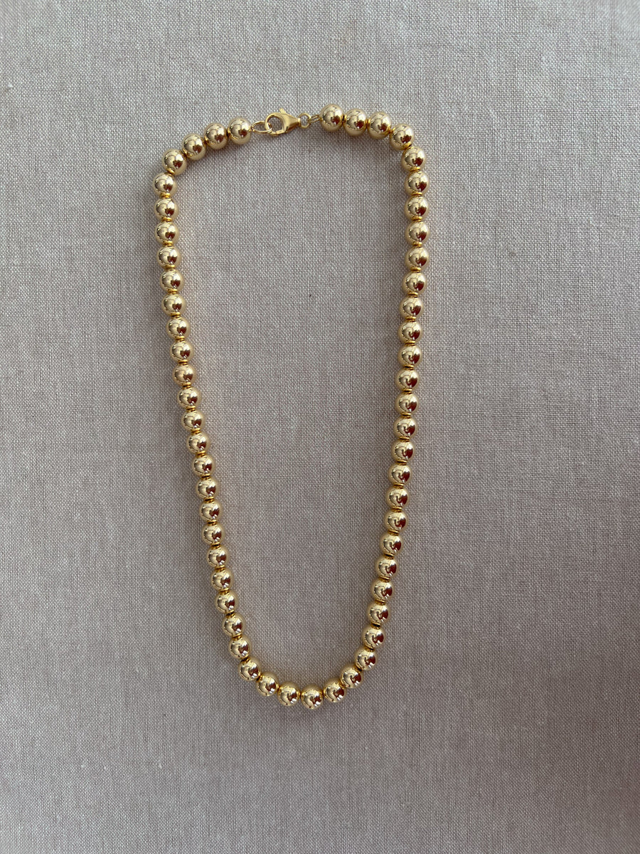 Gold Bead Necklace