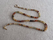 Golden ZIrcon Multi Color Necklace