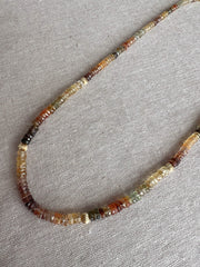 Golden ZIrcon Multi Color Necklace