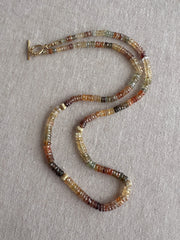 Golden ZIrcon Multi Color Necklace
