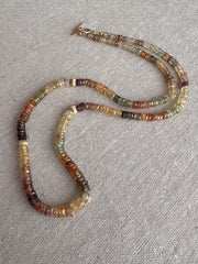 Golden ZIrcon Multi Color Necklace