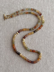 Golden ZIrcon Multi Color Necklace