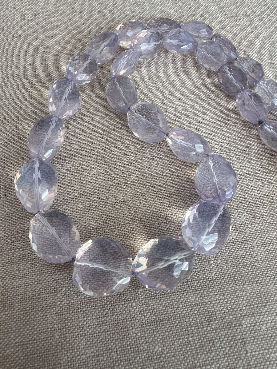 Lavender Quartz Nuggets Necklace
