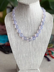 Lavender Quartz Nuggets Necklace