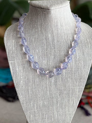 Lavender Quartz Nuggets Necklace