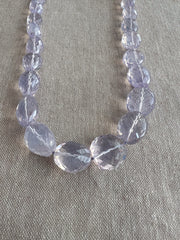Lavender Quartz Nuggets Necklace