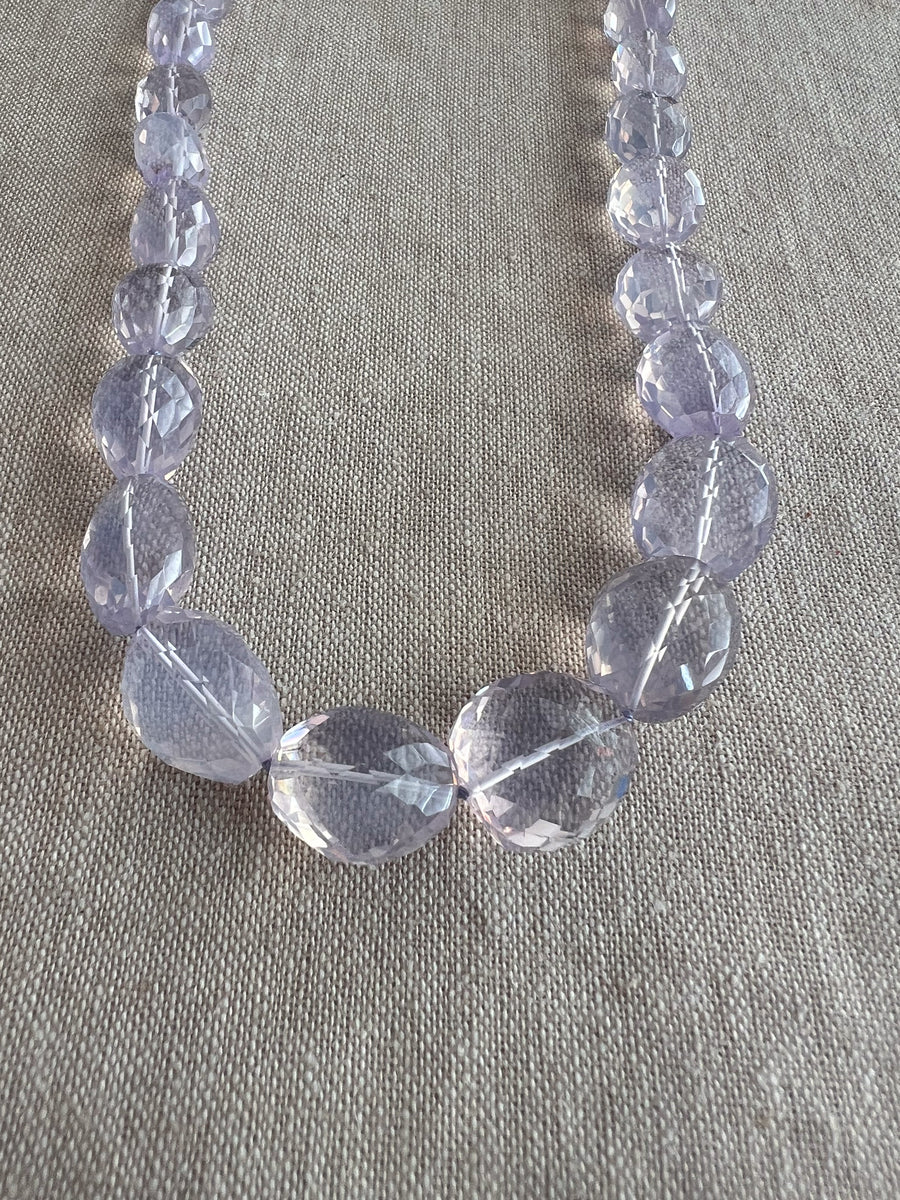 Lavender Quartz Nuggets Necklace