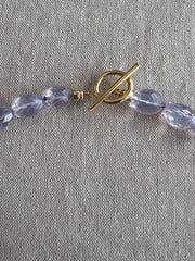 Lavender Quartz Nuggets Necklace