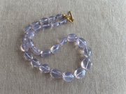 Lavender Quartz Nuggets Necklace