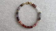 Multi Color Spinel Bracelet, Boho Gemstone Jewlery