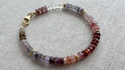 Multi Color Spinel Bracelet, Boho Gemstone Jewlery
