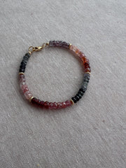 Multi Color Spinel Bracelet, Boho Gemstone Jewlery