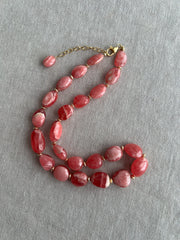 Rhodochroiste Nuggets Necklace