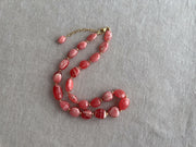 Rhodochroiste Nuggets Necklace