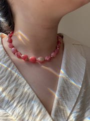 Rhodochroiste Nuggets Necklace