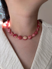 Rhodochroiste Nuggets Necklace