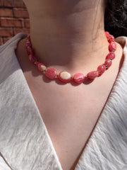 Rhodochroiste Nuggets Necklace