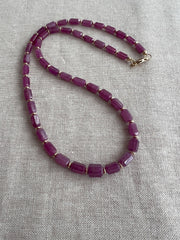 Ruby Cylinders Necklace