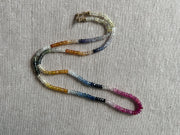 Multi-Colored Sapphire Necklace, AAA+