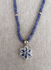 Tanzanite Necklace with Tanzanite Pendant