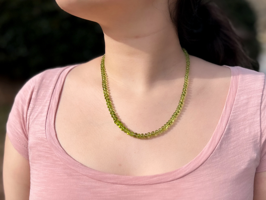 Peridot Roundel Necklace