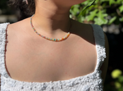 Ethiopian Multi Color Opals Necklace