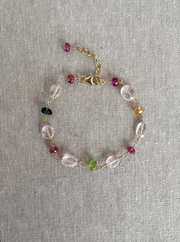 Morganite and Mixed Gemstone Bracelet