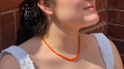 Orange Opal Necklace