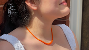 Orange Opal Necklace