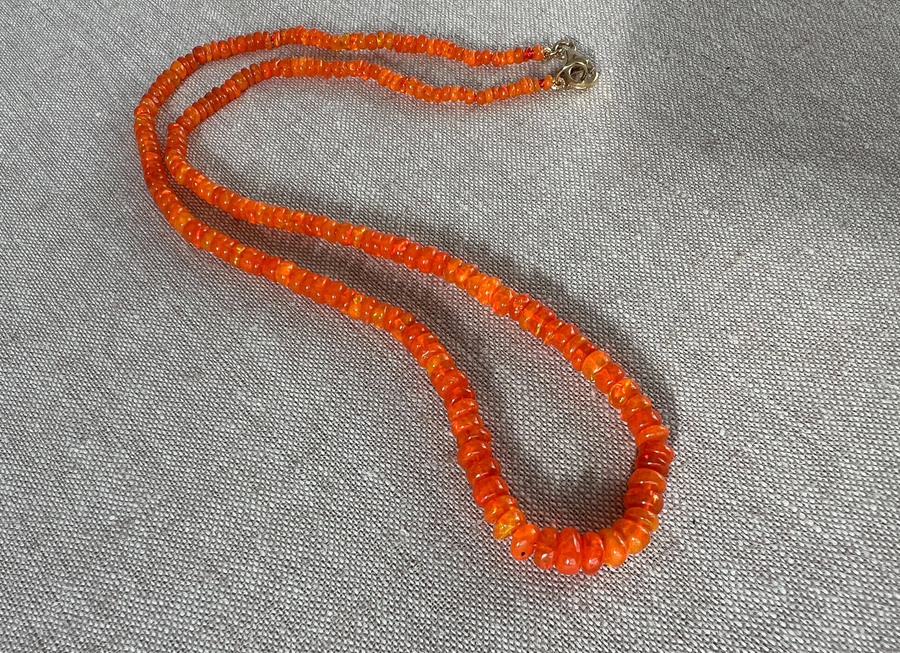 Orange Opal Necklace