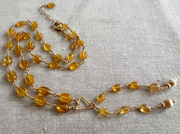 Yellow Sapphire Lariat Necklace