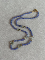 Tanzanite Necklace with Prasolite Accents