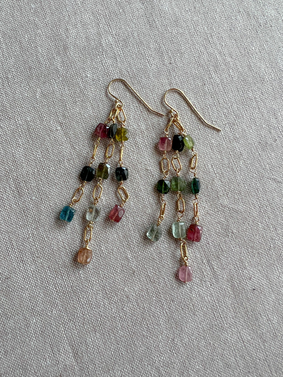 Tourmaline Dangle Earrings