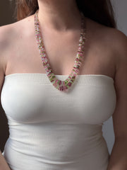 Tourmaline Bolts Double Strand Necklace