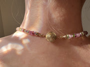 Tourmaline Faceted Bolts Necklace