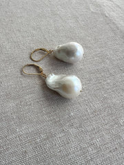 Baroque Pearl Drop Earrings, Freshwater Baroque Pearls, Classic Earrings, All Season Jewelry, June Birthstone, Gift for Her, Mother's Day