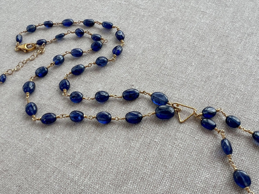 Sapphire Lariat Necklace