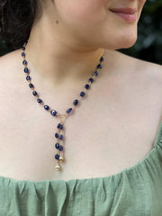 Sapphire Lariat Necklace