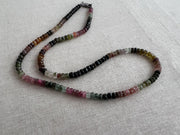 Men's Tourmaline Necklace, Unisex Tourmaline Necklace, Gemstone Necklace, Gift for Him, Boho Style, October Birthstone, Handmade