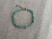 Aquamarine Carved Pumpkins Bracelet