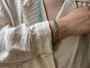 Aquamarine Carved Pumpkins Bracelet