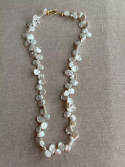Keshi Pearl Necklace: 14k Gold Filled Clasp, Freshwater Pearls