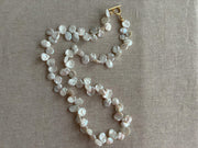 Keshi Pearl Necklace: 14k Gold Filled Clasp, Freshwater Pearls