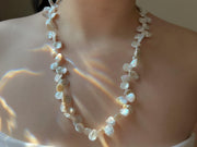 Keshi Pearl Necklace: 14k Gold Filled Clasp, Freshwater Pearls