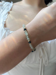 Prasiolite Bracelet with London Blue Topaz Accents